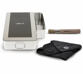 LELIT PLA360M Pull-Out Knock Box with Cleaning Brush and Cloth