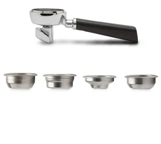 Lelit VIP Line -kahden suuttimen suodatinsuppilo 58 mm + 4 suodatinta