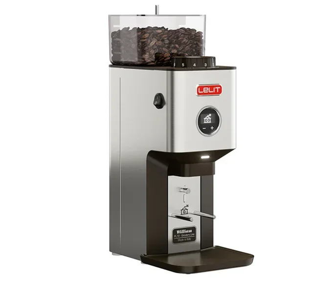LELIT William PL72 Espresso Grinder Brushed Stainless