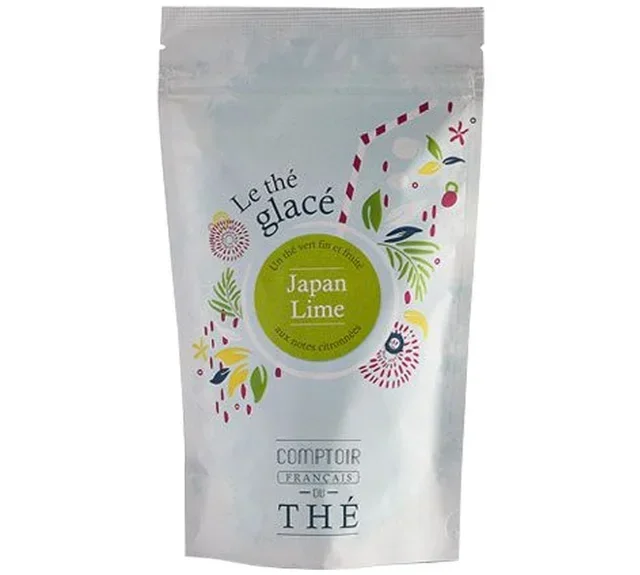 Lemon Japan Lime Iced Tea - 10 sachets - COMPTOIR FRANÇAIS DU THÉ