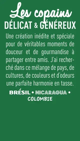 Les Copains Whole Bean Coffee 1kg - Premium Arabica Blend | Cafés Tchanqués