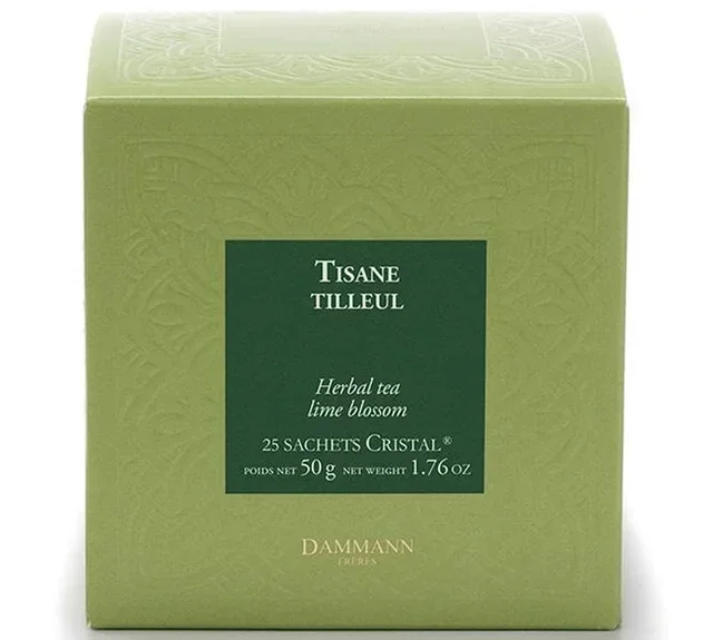 Linden Herbal Tea - 25 Cristal® Tea Bags - DAMMANN FRÈRES