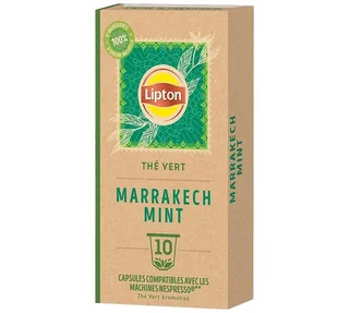 LIPTON 10-Pack Marrakech Mint Green Tea Capsules – Nespresso* Original Compatible