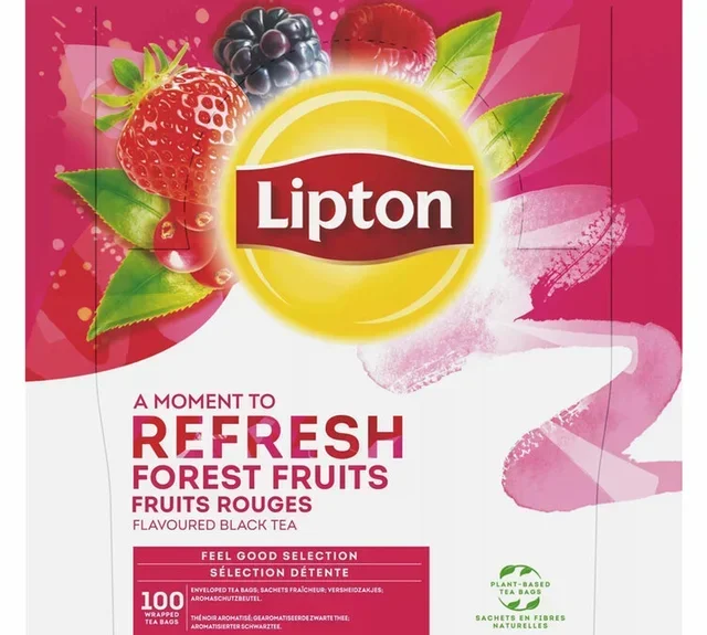 Tè Lipton Feel Good Selection 100 bustine - Frutti Rossi - scad. 28.02.2026