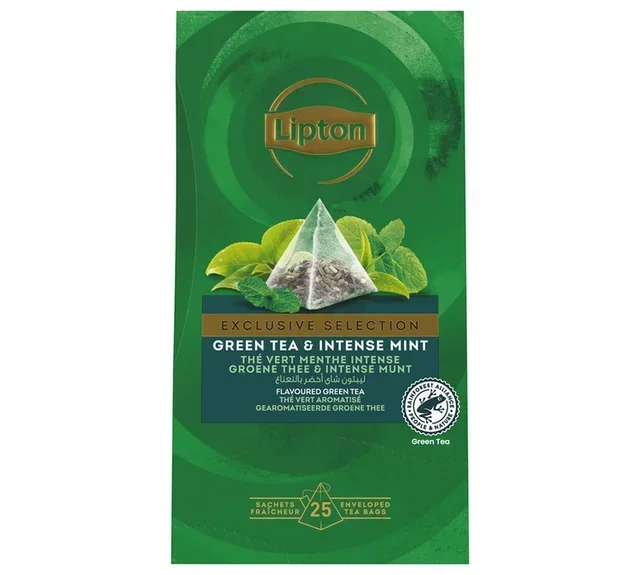 LIPTON – Intensiivinen minttuvihreä tee – erikoisvalikoima – 25 teepussia
