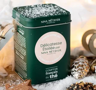 Scatola Tè Nero Delicatezza Stellata - In Polvere 90 g - COMPTOIR FRANÇAIS DU THÉ