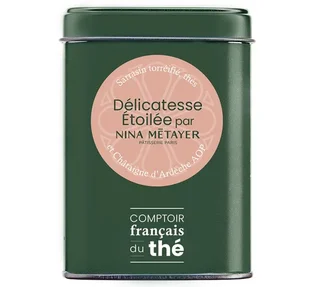 Scatola Tè Nero Delicatezza Stellata - In Polvere 90 g - COMPTOIR FRANÇAIS DU THÉ