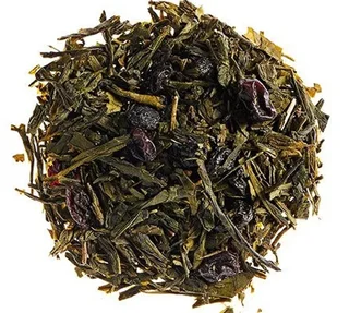 Loose Sencha Blueberry Green Tea 100g - COMPTOIR FRANÇAIS DU THÉ