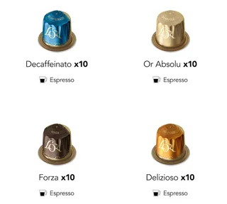 L'OR ESPRESSO - 120 Nespresso* Original Compatible Capsules - 8 Variety Assortment