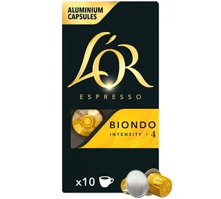 L'OR ESPRESSO Biondo - 10 Capsules for Nespresso* Original