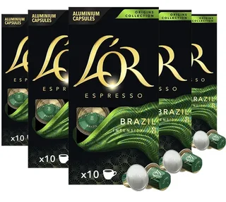 L'OR ESPRESSO Brazil 50 Capsules for Nespresso* Original Machines