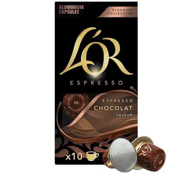 L'OR ESPRESSO Suklaa – 10 kapselia Nespresso* Original -yhteensopiva