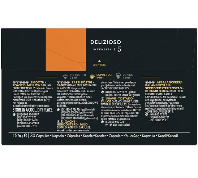 L'OR ESPRESSO Delizioso - 30 Kapseln für Nespresso* Original Systeme