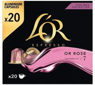L'OR ESPRESSO Or Rose Capsules x20 - Nespresso* Original Compatible