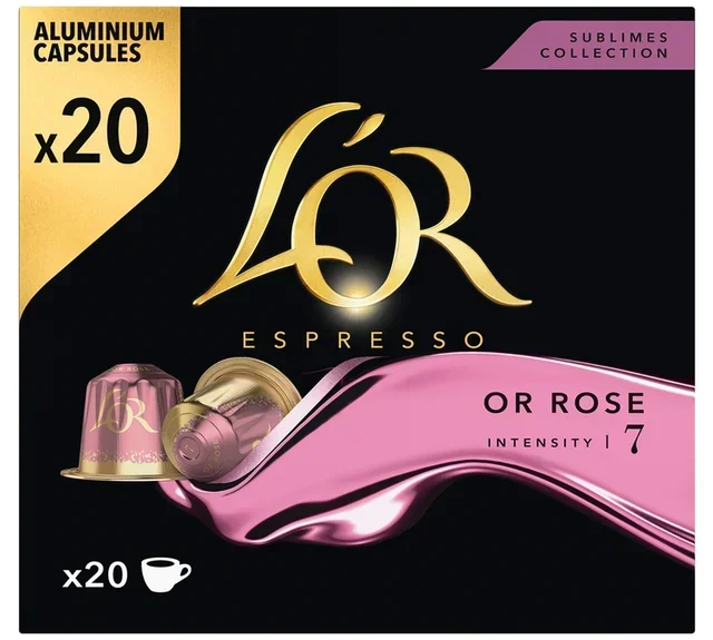 L'OR ESPRESSO Or Rose Capsules x20 - Nespresso* Original Compatible