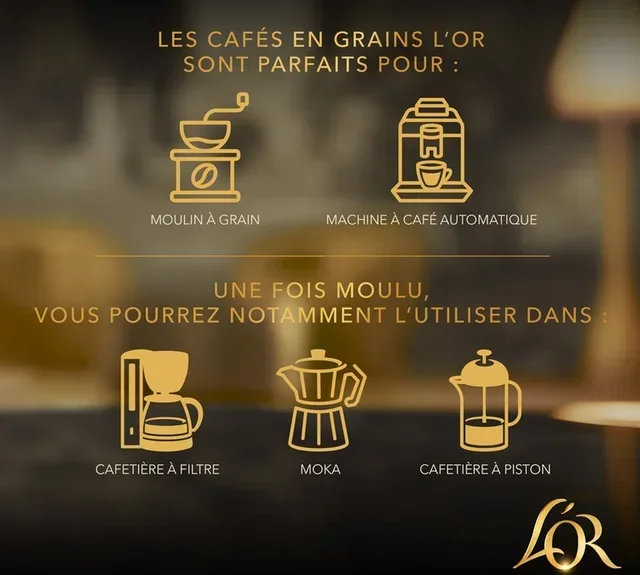 L'OR Ristretto Whole Bean Coffee – 500 g