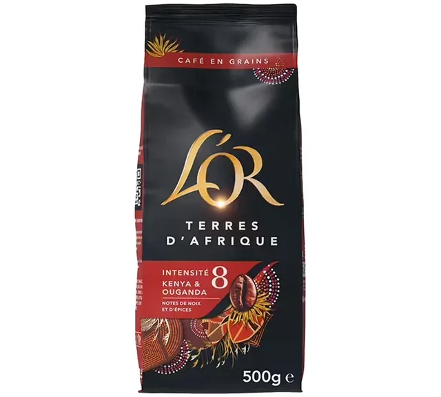 2 x 500 g – szemes kávé – Fedezze fel Afrika és az Amazonas vidékének ízeit – L'OR