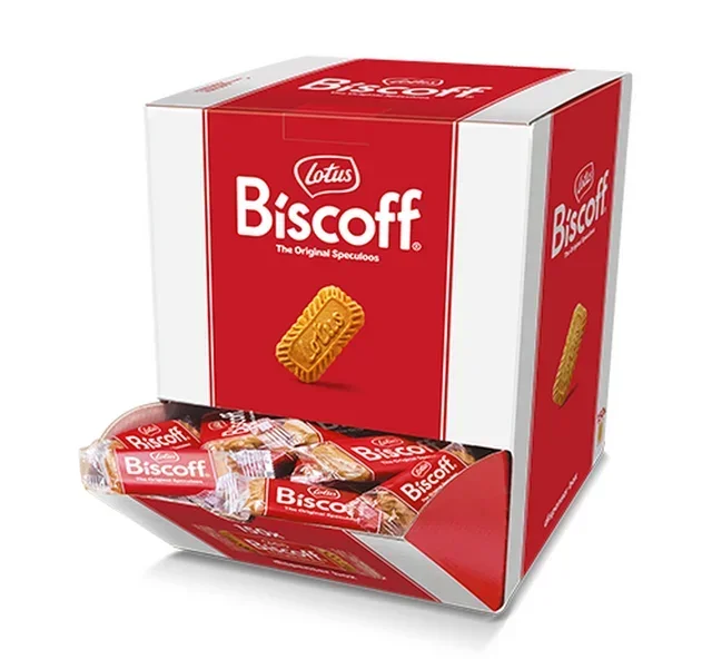 Lotus Biscoff Speculoos Dispenser Box – 150 Individually Wrapped Biscuits