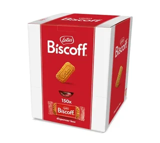 Lotus Biscoff Speculoos Dispenser Box – 150 Individually Wrapped Biscuits