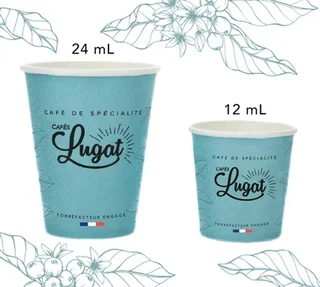 Pack 50 Gobelets Carton Lugat 12 cl