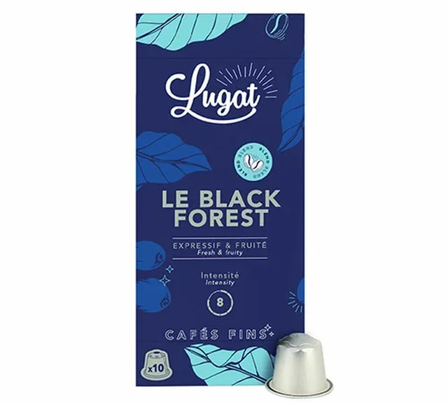 Confezione Pro 100 Capsule LUGAT Black Forest Compatibili Nespresso* Original