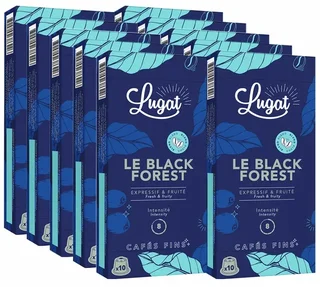 Confezione Pro 100 Capsule LUGAT Black Forest Compatibili Nespresso* Original