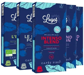 LUGAT Blend Discovery Pack – 50 Capsules for Nespresso* Original Systems