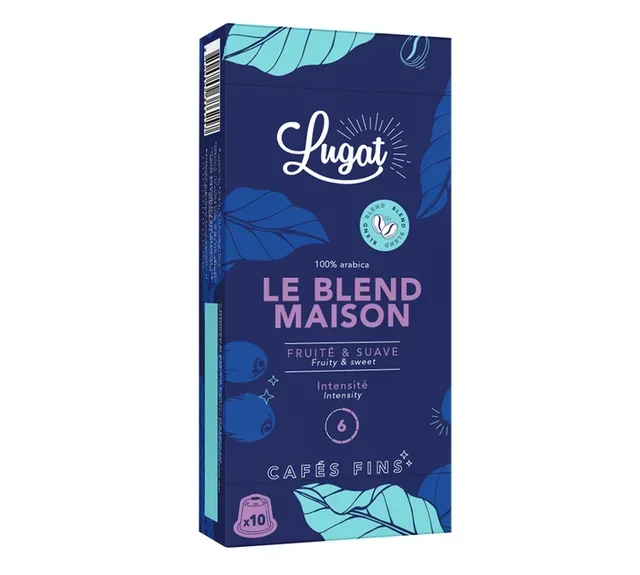 LUGAT Le Blend Maison Compatible Capsules x10 - Nespresso* Original