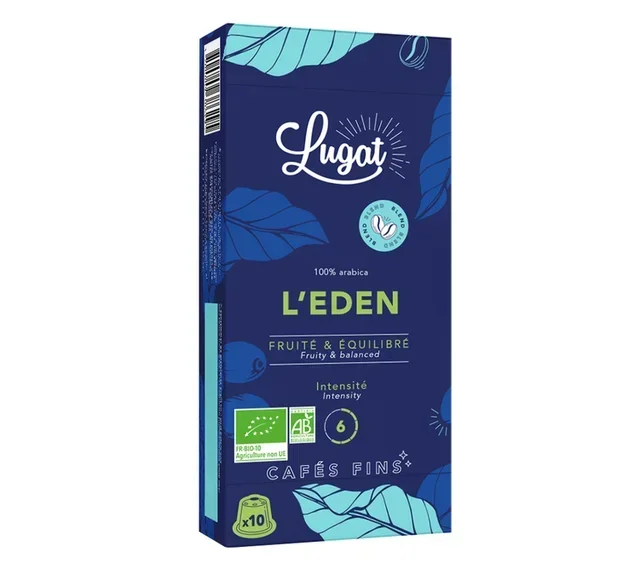 L'Eden bio LUGAT – 10 капсула за Nespresso* Original