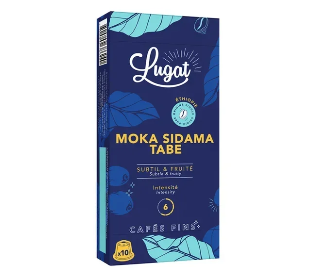 LUGAT Moka Sidama Tabe Capsules x10 - Nespresso* Original Compatible