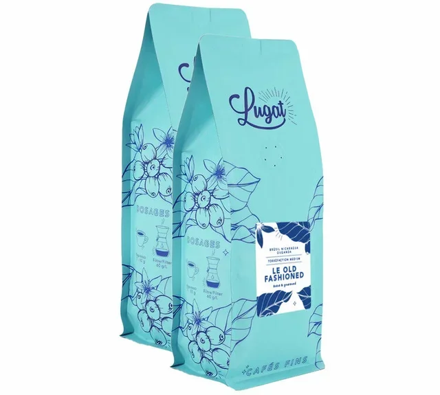 Lugat Old Fashioned Whole Bean Coffee 2 kg Professional