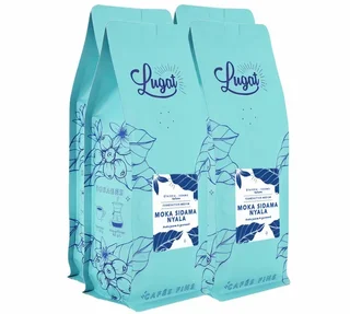 Café em Grão Profissional LUGAT 1kg - Etiópia Moka Sidama Nyala