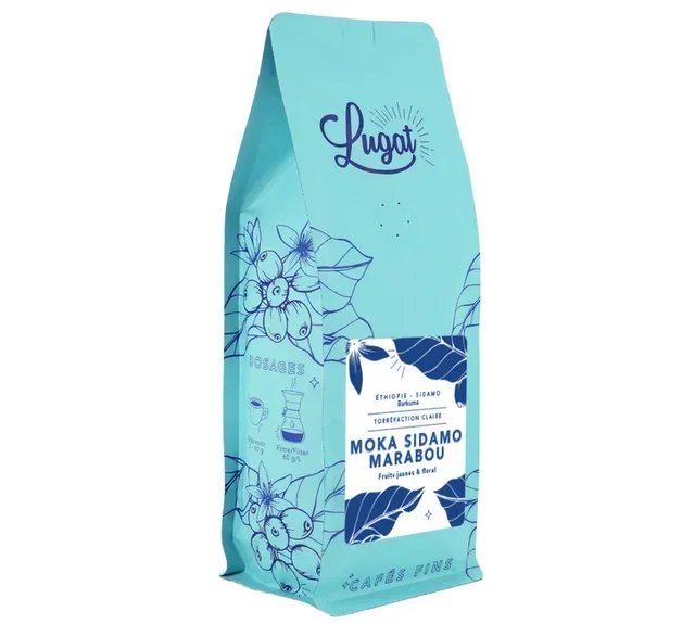 Caffè in Grani LUGAT 250g - Etiopia Moka Sidamo Marabou