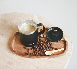 Matte Black Thermal Mug Stainless Steel - 35 cl - QWETCH