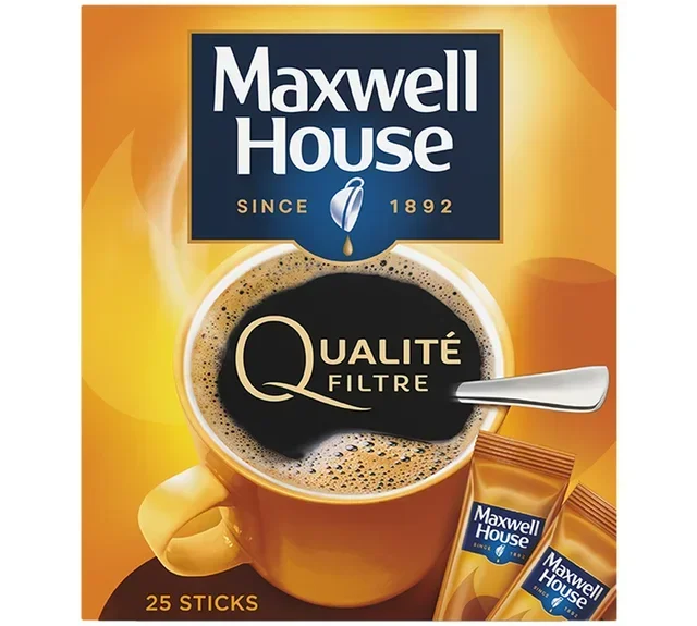 25 saszetek - Kawa Instant - Jakość Filtrująca - MAXWELL HOUSE