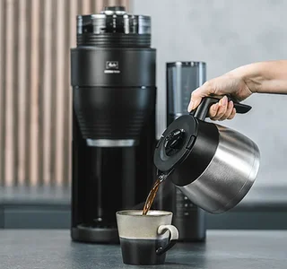 MELITTA AromaFresh Therm Pro II 1030-11 Filter Coffee Machine with Grinder + Gift Bundle