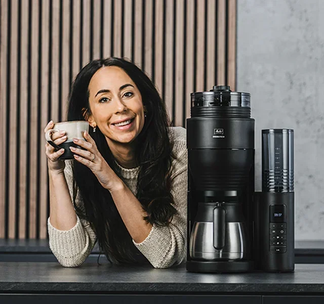 MELITTA AromaFresh Therm Pro II 1030-11 Filter Coffee Machine with Grinder + Gift Bundle