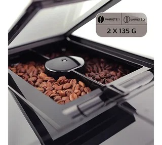 Macchina da caffè espresso Melitta Barista T Smart Connect, colore argento/nero, modello F830-101.