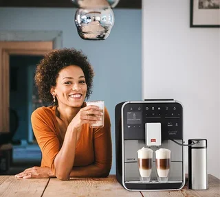 Macchina da caffè espresso MELITTA Barista TS Smart Connect, in acciaio inossidabile, modello F860-100
