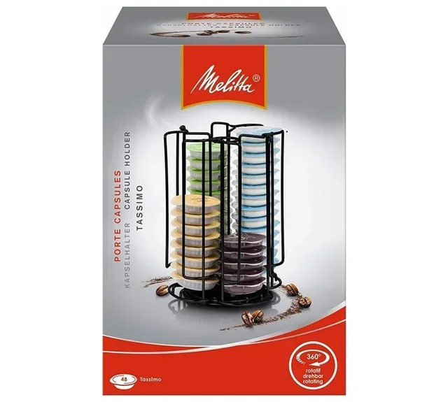 Melitta Black Capsule Dispenser for Tassimo - 48 T-Discs