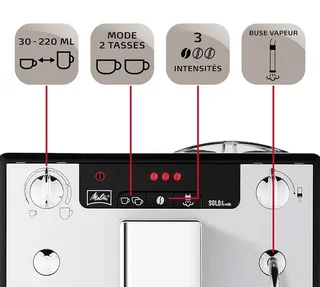 Melitta Caffeo Solo &amp; Milk Argent E 953-102