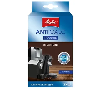 Détartrant MELITTA Anti Calc - Entretien machines café auto (2 sachets 40g)