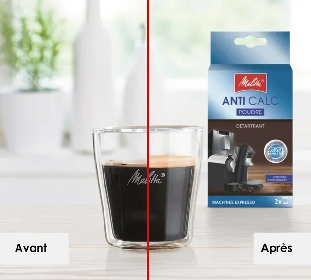 Détartrant MELITTA Anti Calc - Entretien machines café auto (2 sachets 40g)
