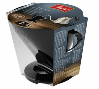 Porta-filtro MELITTA 1x6 plástico preto