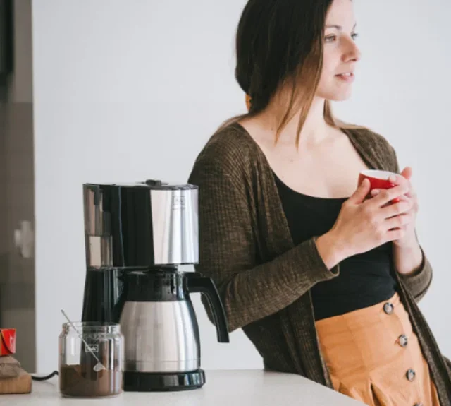 Melitta Enjoy Top Therm 1017-08 Черно &amp; Четка Неръждаема Стомана Кафемашина + Подарък