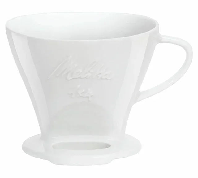 Hvit porselens MELITTA IX4-kaffetrakter