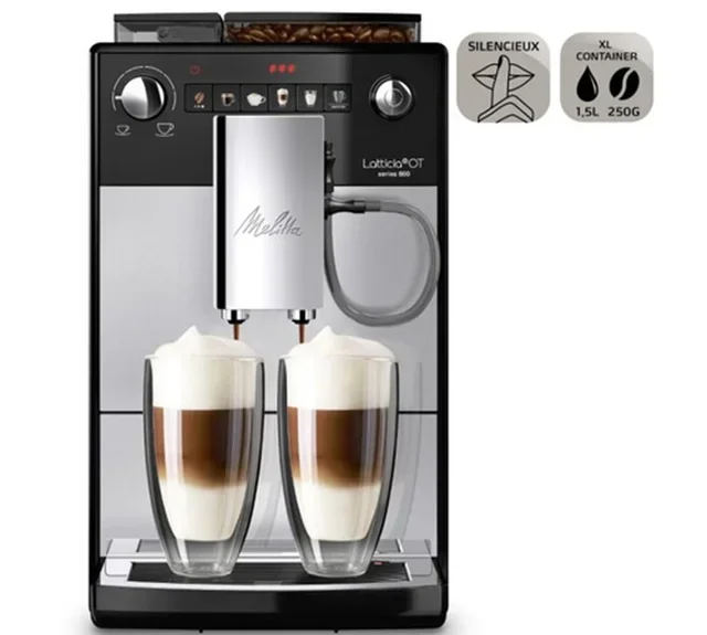 MELITTA Latticia® One Touch F300-101 Silver Bean-to-Cup Coffee Machine