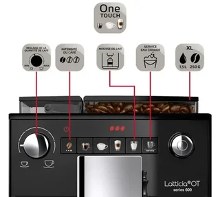 MELITTA Latticia® One Touch F300-101 Silver Bean-to-Cup Coffee Machine