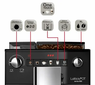 MELITTA Latticia OT F300-103 One Touch Espressomühle (mit Milchaufschäumer)