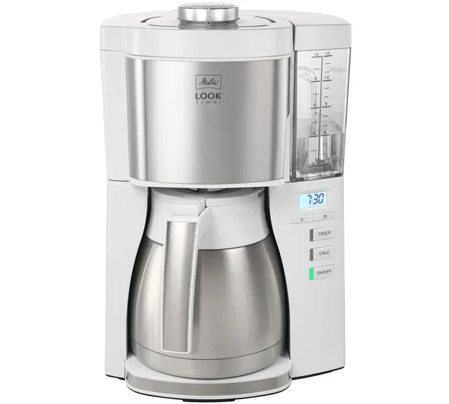 Melitta Look V Therm Timer 1025-17 White Filter Coffee Machine + Free Gift